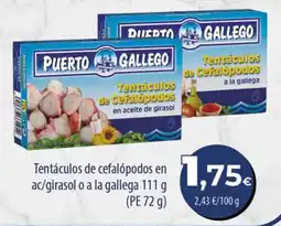 Spar La Palma Puerto Gallego tentáculos de cefalópodos oferta