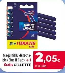 Spar La Palma Gillette Maquinillas desechables Blue II oferta