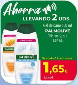 Spar La Palma Palmolive gel de baño natural balance oferta