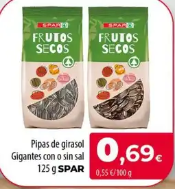 Spar La Palma Spar pipas de girasol gigantes con o sin sal oferta