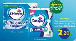 Spar La Palma Colhogar papel higiénico ultra suave original oferta