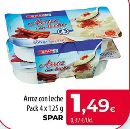 Spar La Palma SPAR arroz con leche oferta