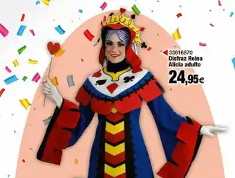 Disfraz Reina Alicia Adulto