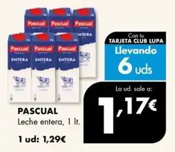 Supermercados Lupa Pascual Leche entera oferta