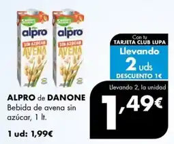 Supermercados Lupa Alpro de Danone oferta
