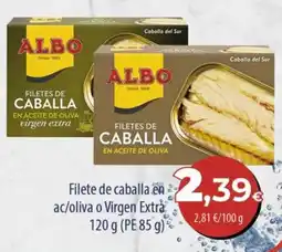 Spar La Palma Albo filetes de caballa en aceite de oliva virgen extra oferta