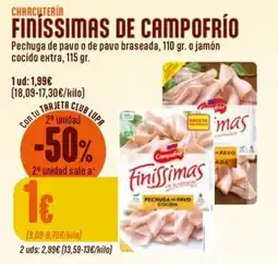 Supermercados Lupa Campo Frío finíssimas de campo frío oferta
