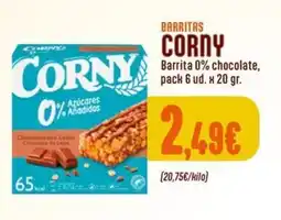 Supermercados Lupa Corny barrita 0% chocolate oferta