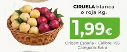Spar La Palma Ciruela blanca o roja oferta
