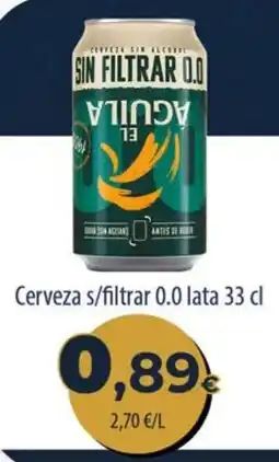 Spar La Palma El Aguila cerveza s/filtrar 0.0 oferta