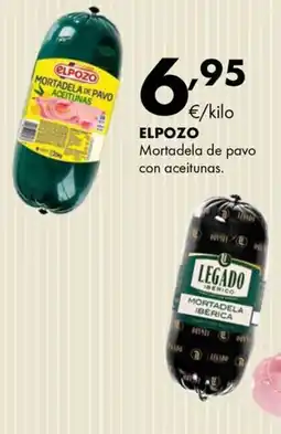 Supermercados Lupa Elpozo mortadela de pavo con aceitunas oferta