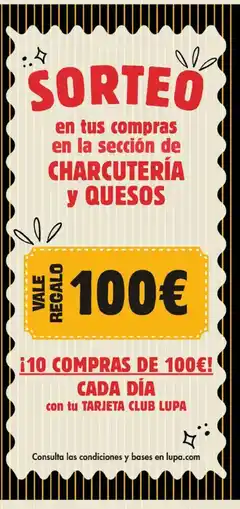 Supermercados Lupa Club Lupa charcutería y quesos oferta