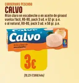 Supermercados Lupa Calvo atún claro en escabeche oferta