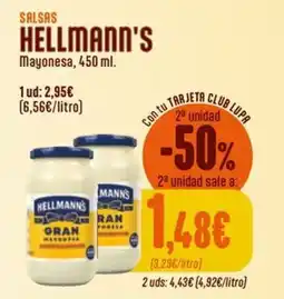 Supermercados Lupa Hellmann's mayonesa oferta