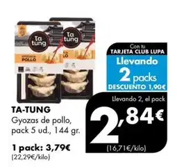 Supermercados Lupa Ta-tung gyozas de pollo oferta