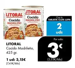 Supermercados Lupa Litoral cocido madrileño oferta