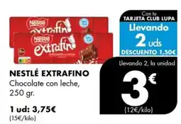 Supermercados Lupa Nestlé extrafin oferta