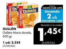 Supermercados Lupa Gullón Galleta María dorada oferta