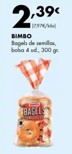 Supermercados Lupa Bimbo bagels de semillas oferta