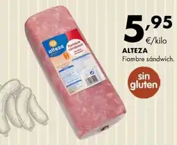 Supermercados Lupa Alteza fiambre sándwich oferta