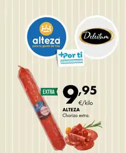 Supermercados Lupa Alteza chorizo extra oferta