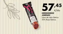 Supermercados Lupa Hernández Jiménez lomo de cebo ibérico oferta