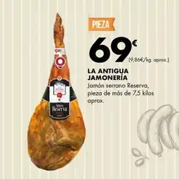 Supermercados Lupa La antigua jamonería jamón serrano reserva oferta