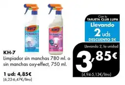 Supermercados Lupa KH-7 limpiador sin manchas oferta