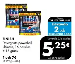 Supermercados Lupa Finish detergente powerball ultimate oferta