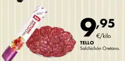 Supermercados Lupa Tello Salchichón Oretano oferta