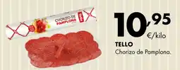 Supermercados Lupa Tello chorizo de pamplona extra oferta