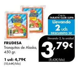 Supermercados Lupa Frudesa tronquitos de alaska oferta