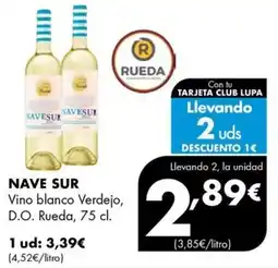 Supermercados Lupa Nave Sur Vino blanco Verdejo oferta
