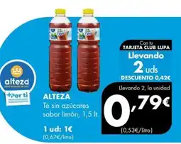 Supermercados Lupa Alteza té sin azúcares sabor limón oferta