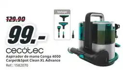 MediaMarkt cecotec aspirador de mano conga 4000 carpet&spot clean xl advance oferta