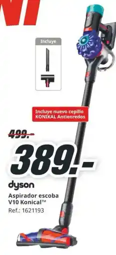 MediaMarkt dyson aspirador escoba v10 konical oferta