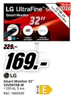 MediaMarkt lg smart monitor 32" oferta