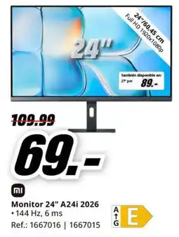 MediaMarkt mi monitor 24" a24i 2026 oferta
