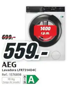 MediaMarkt AEG lavadora lfr731404c oferta