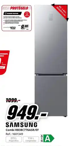 MediaMarkt Samsung combi RB38C776ASR/EF oferta