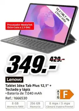 MediaMarkt Lenovo Tablet Idea Tab Plus 12,1" oferta