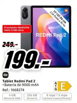 MediaMarkt Redmi pad 2 oferta