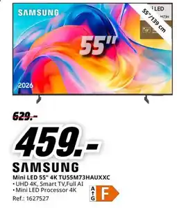 MediaMarkt samsung mini led 55" 4k tu55m73hauxxc oferta