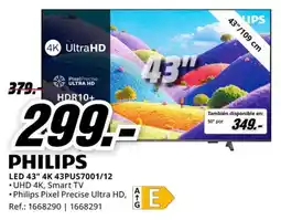 MediaMarkt philips led 43" 4k 43pus7001/12 oferta