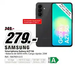 MediaMarkt samsung smartphone galaxy a27 5g oferta