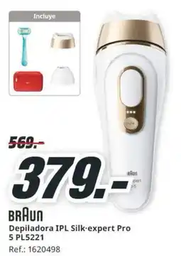 MediaMarkt Braun depiladora ipl silk-expert pro 5 pl5221 oferta