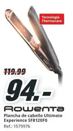 MediaMarkt Rowenta Plancha de cabello Ultimate Experience SF8120F0 oferta