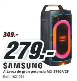 MediaMarkt samsung altavoz de gran potencia mx-st40f/zf oferta