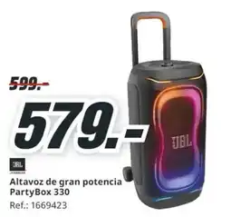 MediaMarkt Jbl altavoz de gran potencia partybox 330 oferta
