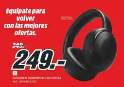 MediaMarkt JBL auriculares inalámbricos tour one m3 oferta